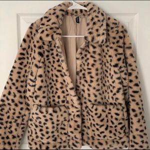 Brand New H&M cheetah coat